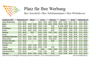 schulferientabelle 2015