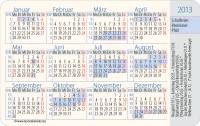 Kalender 2013 Deutschland Rheinland-Pfalz Ferien